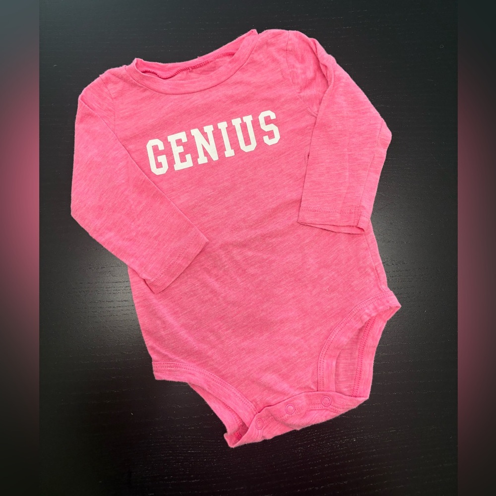 ⭐️5/$10.00⭐️ Carter’s 9m Genius Onesie